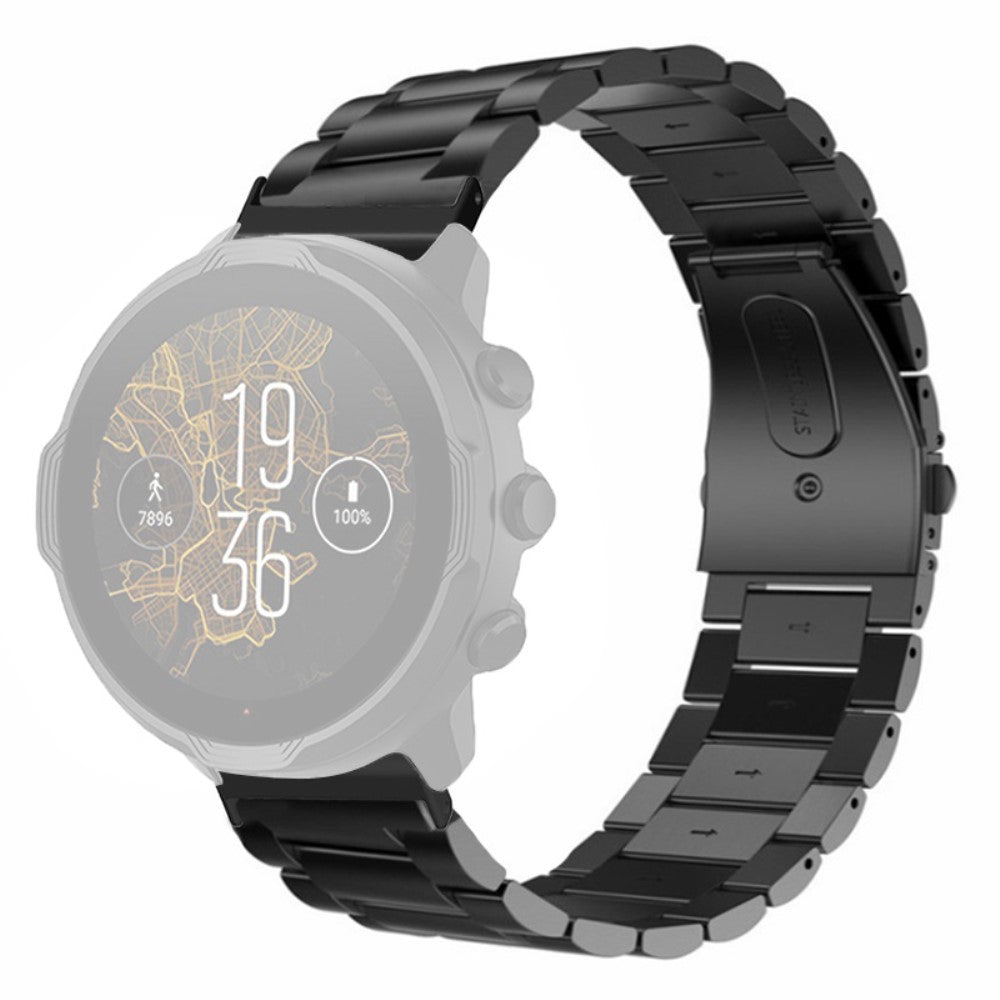 Vildt Hรฅrdfรธr Metal Universal Rem passer til Smartwatch - Sort#serie_1