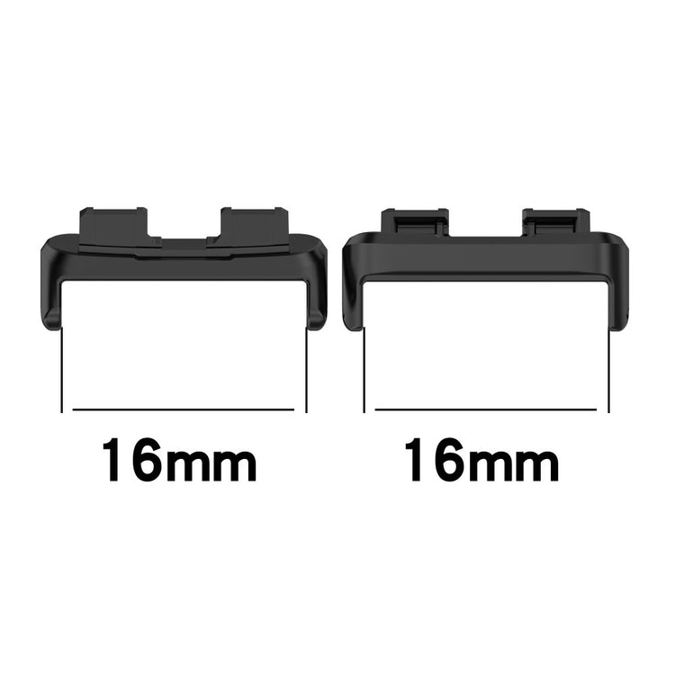 1 Pair Huawei Band 9 / Band 9 NFC Watch Strap Connector 16mm Stainless Steel Connector - Black#serie_001