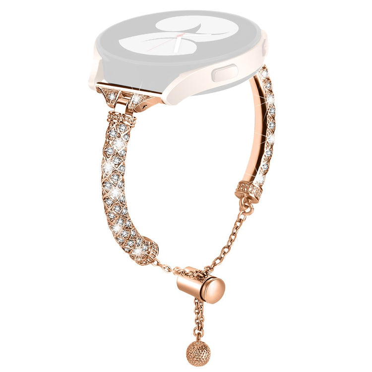 Godt Metal Og Rhinsten Universal Rem passer til Samsung Smartwatch - Pink#serie_3