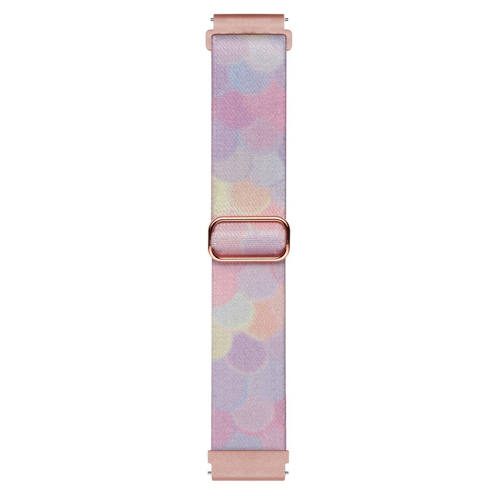 Meget Kønt Metal Og Nylon Universal Rem passer til Smartwatch - Pink#serie_4