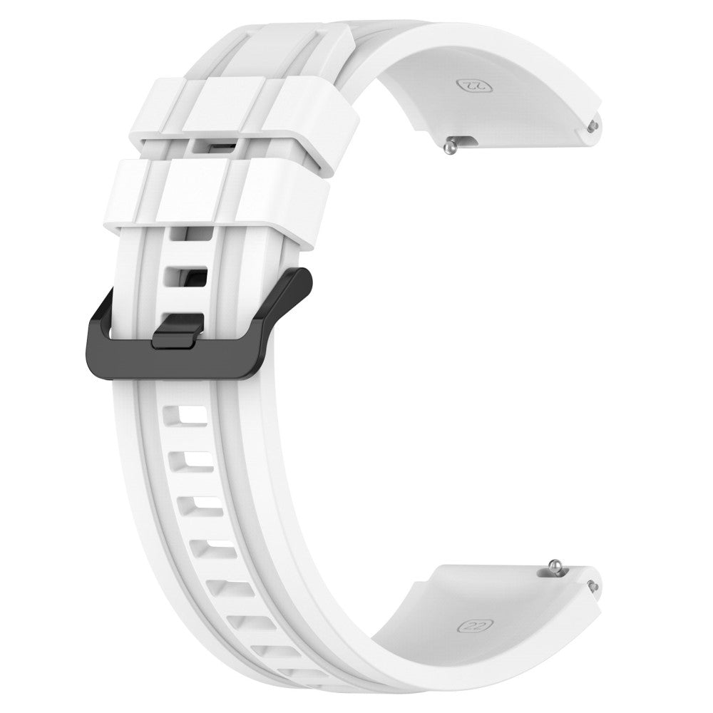 Superflot Metal Og Silikone Universal Rem passer til Smartwatch - Hvid#serie_9