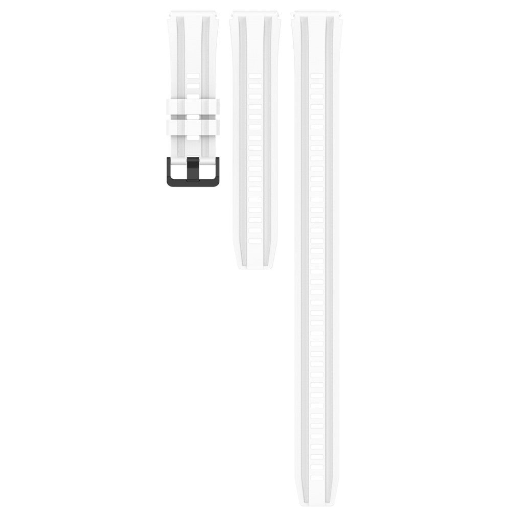 Superflot Metal Og Silikone Universal Rem passer til Smartwatch - Hvid#serie_9