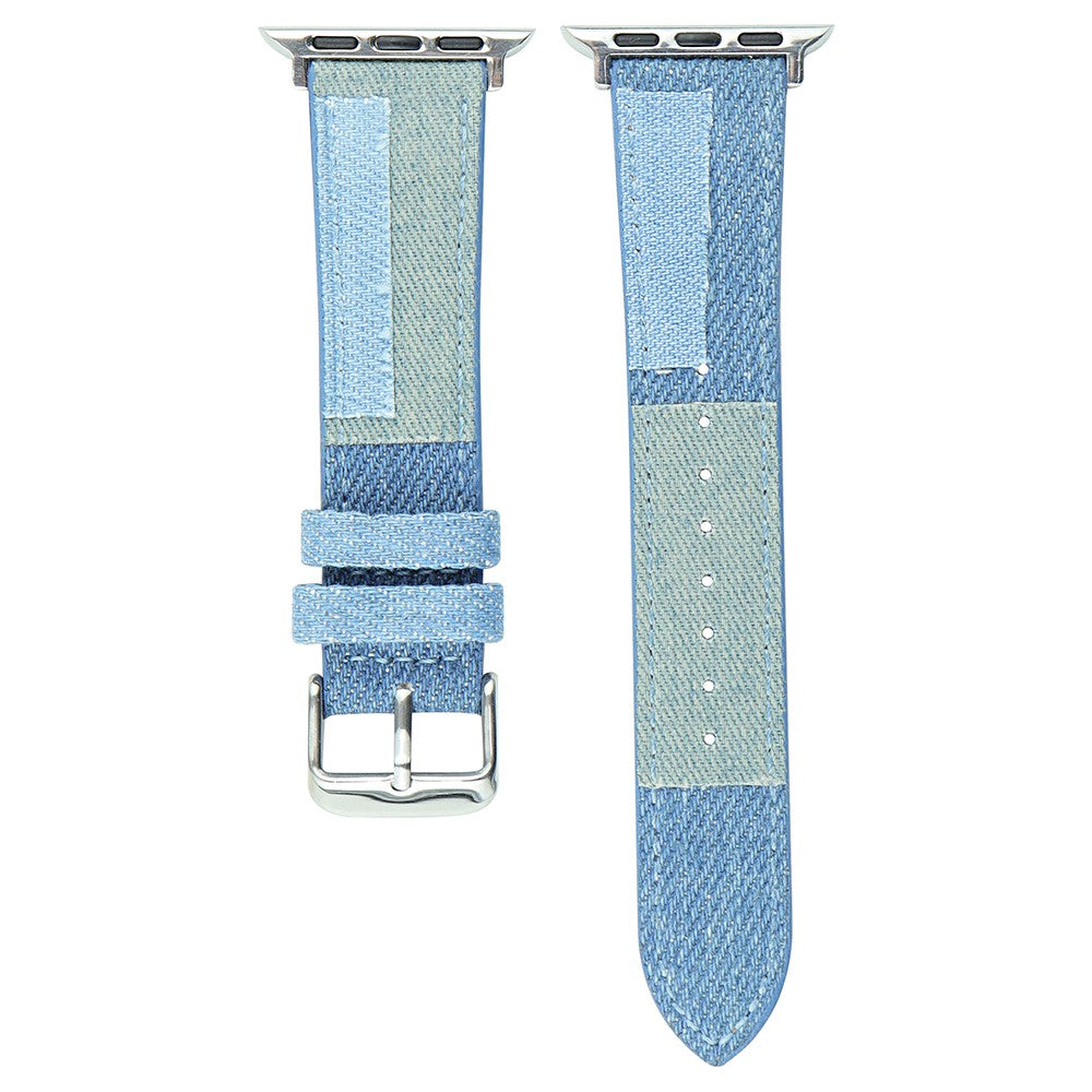 Glimrende Metal Og Nylon Universal Rem passer til Apple Smartwatch - Blรฅ#serie_1