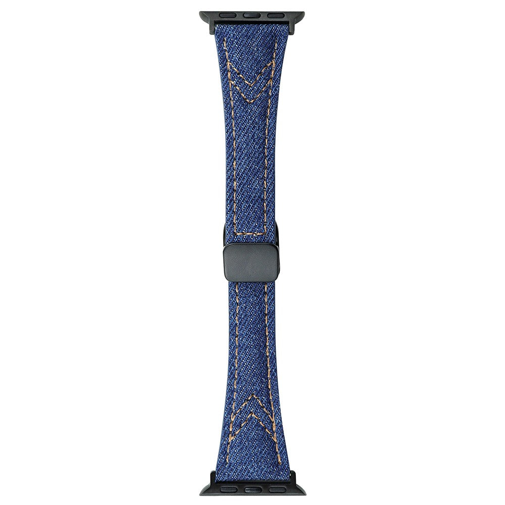 Vildt Fint Metal Og Nylon Universal Rem passer til Apple Smartwatch - Blรฅ#serie_1