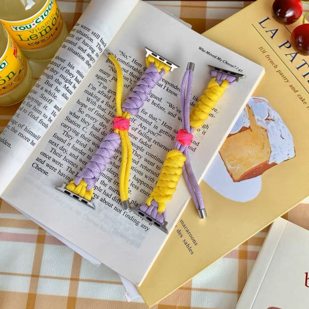 Super Pænt Metal Og Nylon Universal Rem passer til Apple Smartwatch - Flerfarvet#serie_4