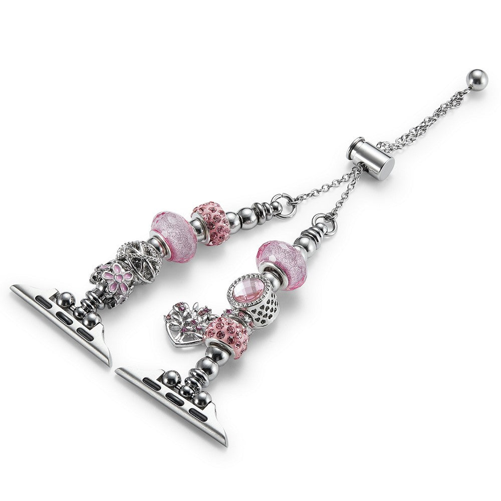Vildt Skรธn Metal Universal Rem passer til Apple Smartwatch - Pink#serie_1