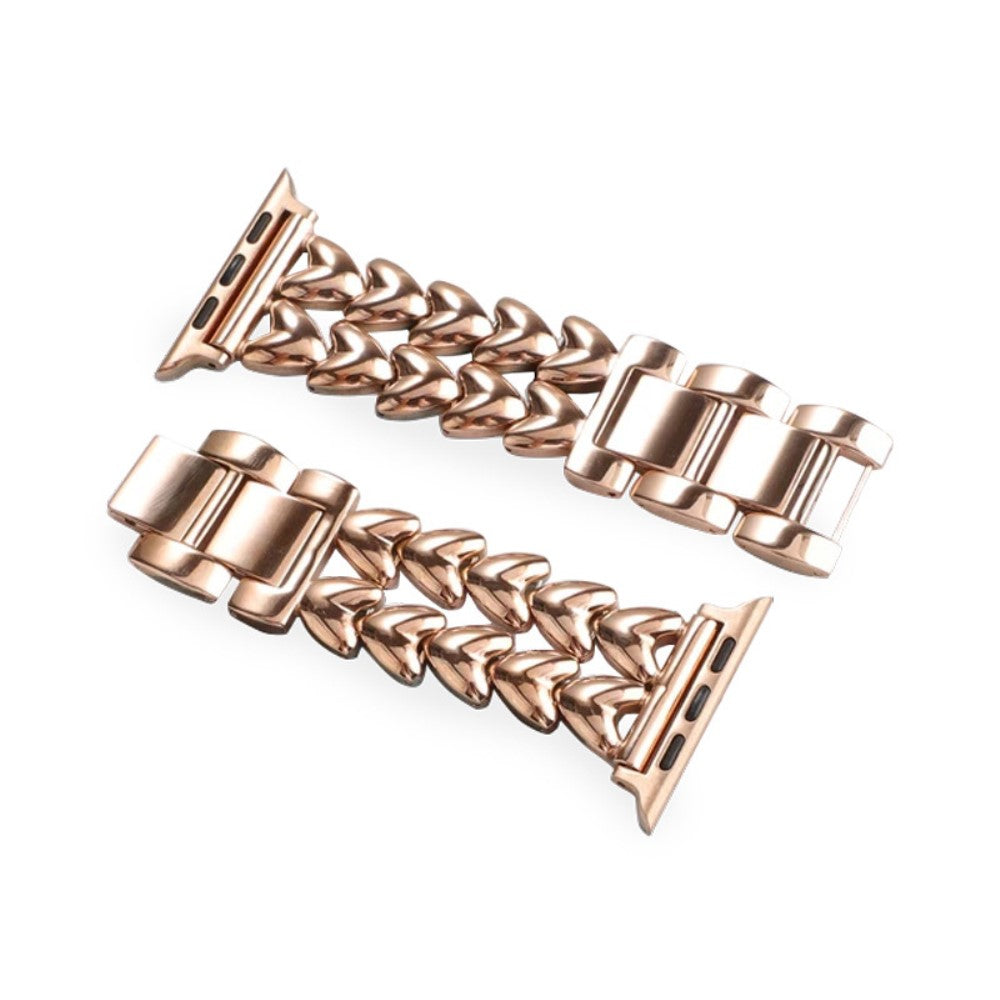 Solid Metal Universal Rem passer til Apple Smartwatch - Pink#serie_3