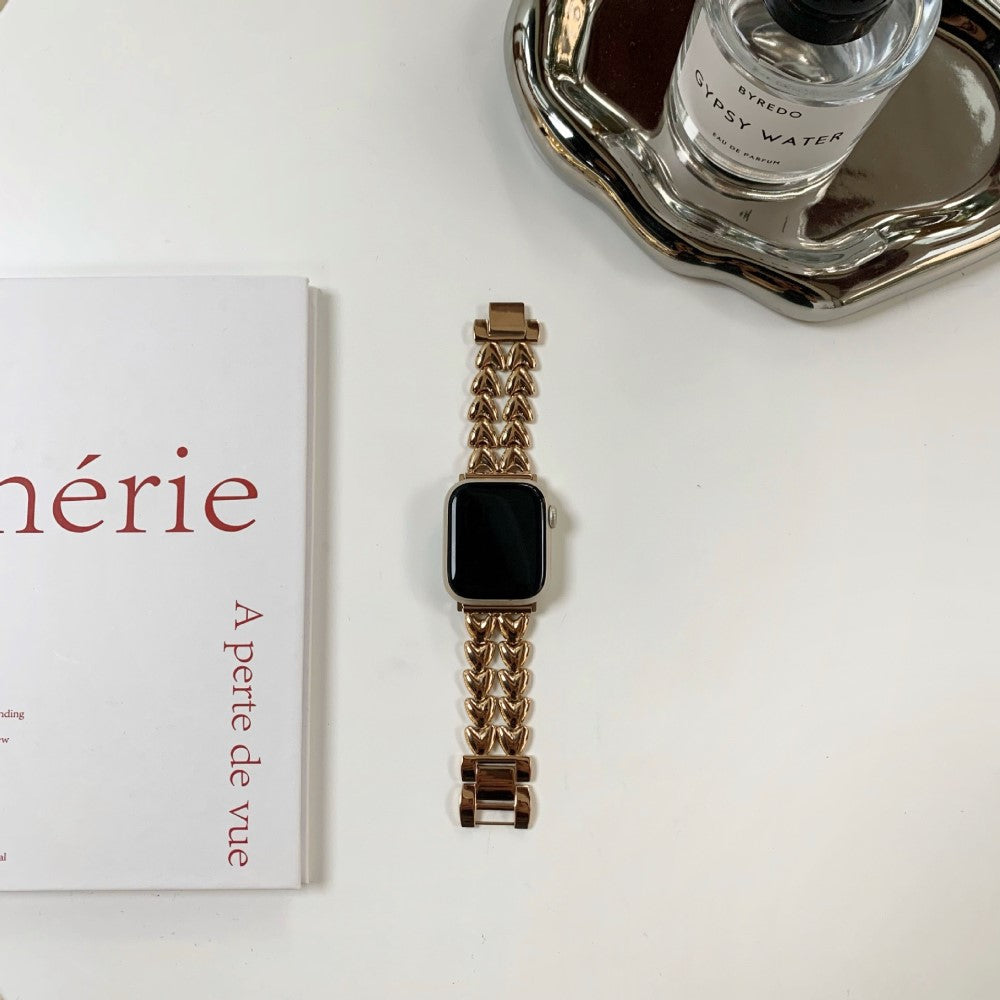 Solid Metal Universal Rem passer til Apple Smartwatch - Pink#serie_3