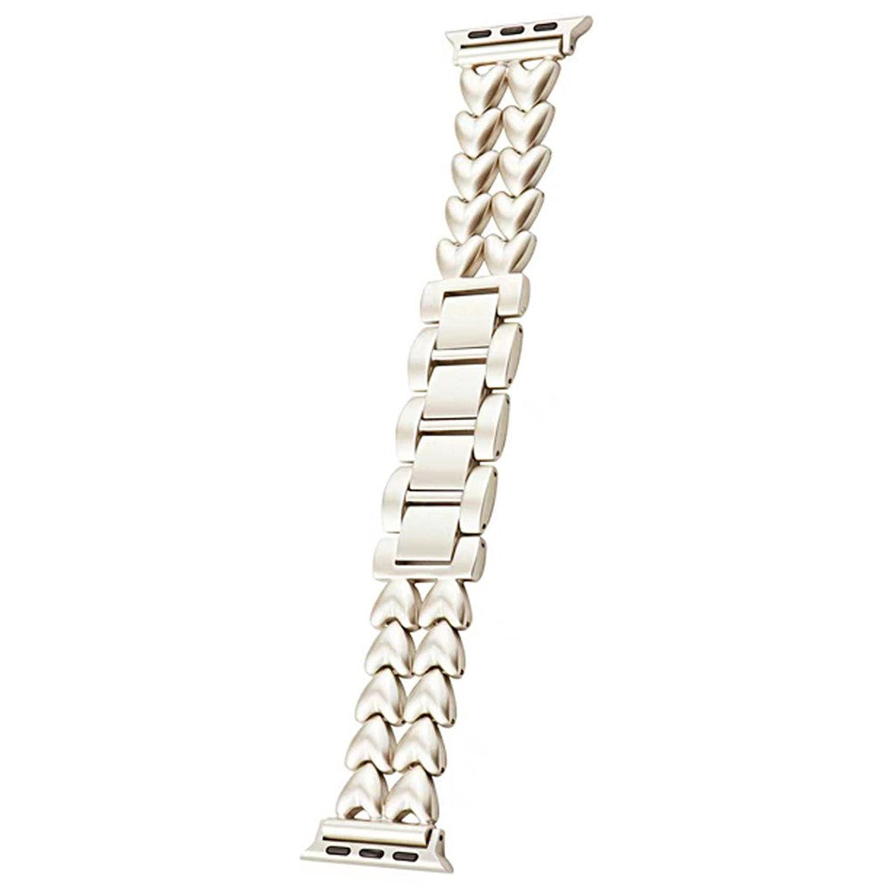 Solid Metal Universal Rem passer til Apple Smartwatch - Hvid#serie_4