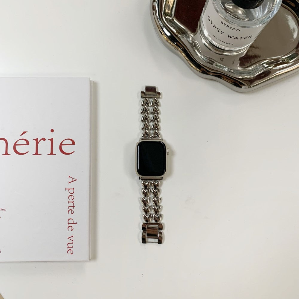 Solid Metal Universal Rem passer til Apple Smartwatch - Sølv#serie_5