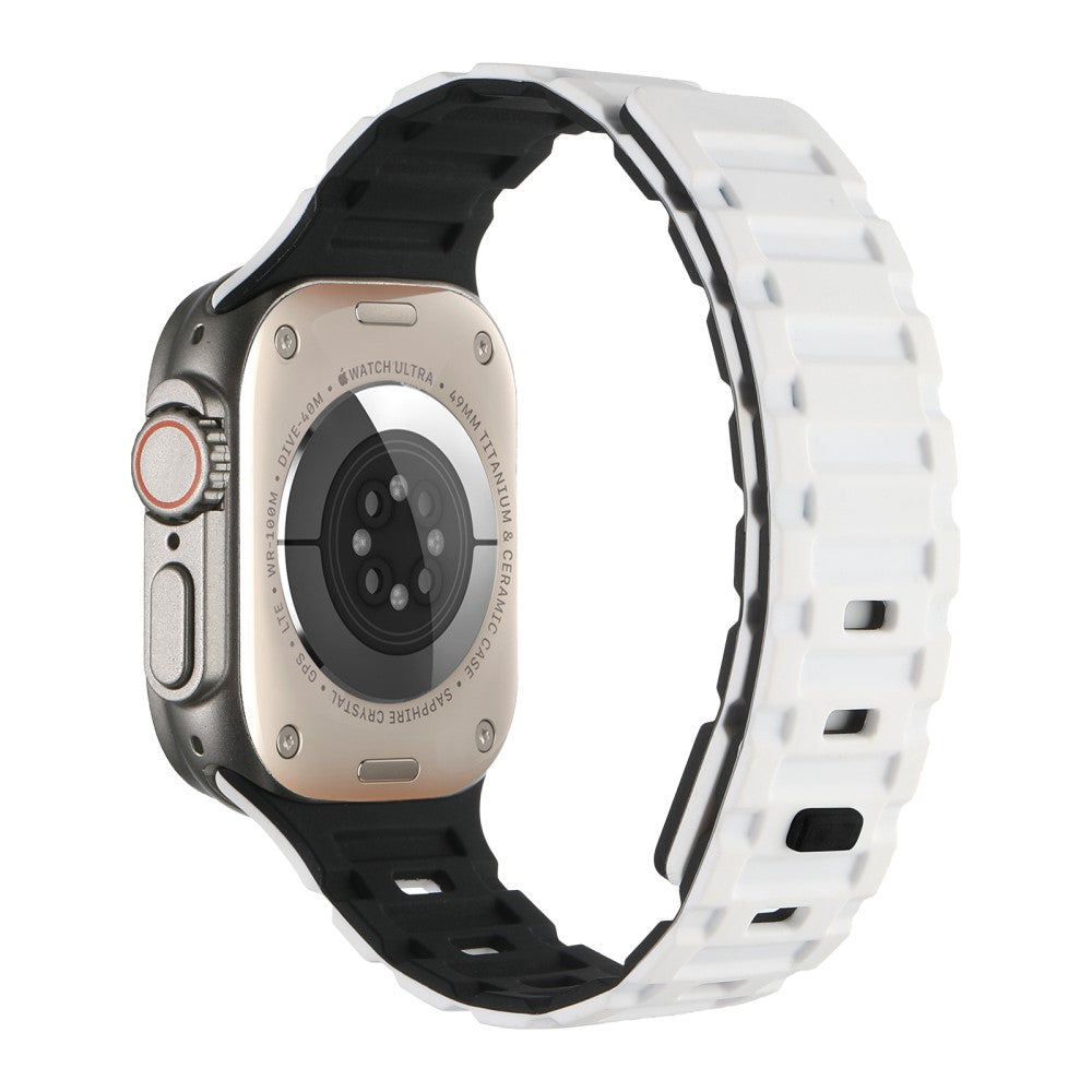 Meget Skรธn Metal Og Silikone Universal Rem passer til Apple Smartwatch - Hvid#serie_1