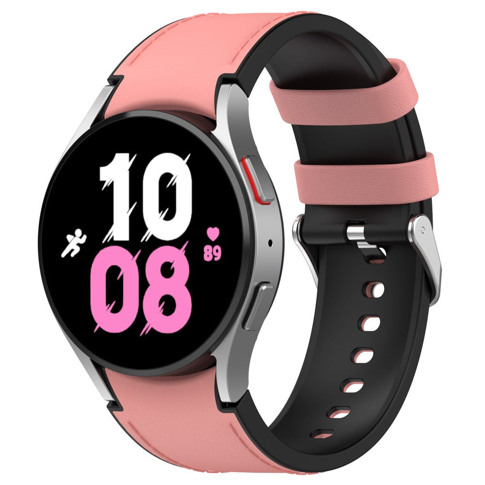 Smuk Metal Og Silikone Universal Rem passer til Samsung Smartwatch - Pink#serie_3
