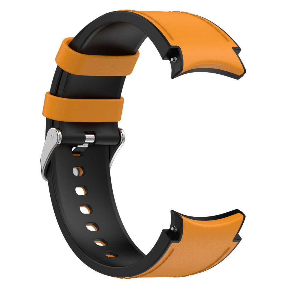 Smuk Metal Og Silikone Universal Rem passer til Samsung Smartwatch - Gul#serie_6
