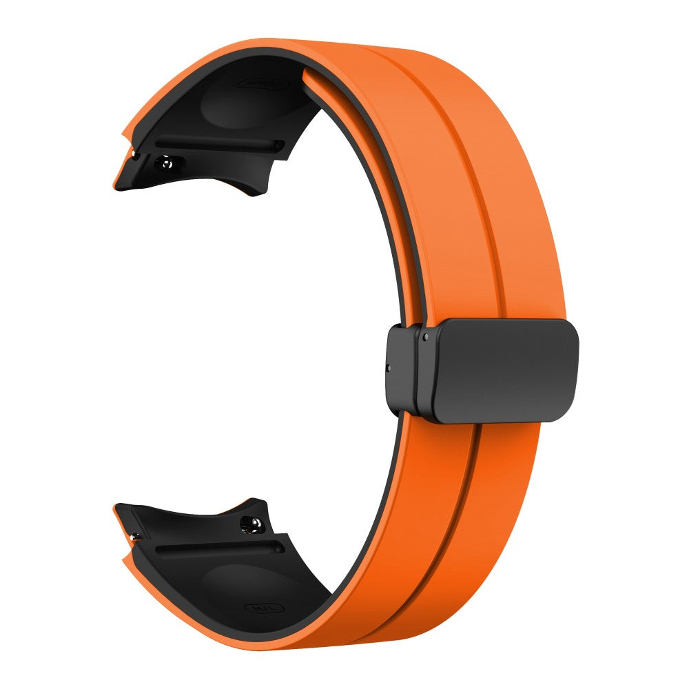 Skรธn Metal Og Silikone Universal Rem passer til Samsung Smartwatch - Orange#serie_1