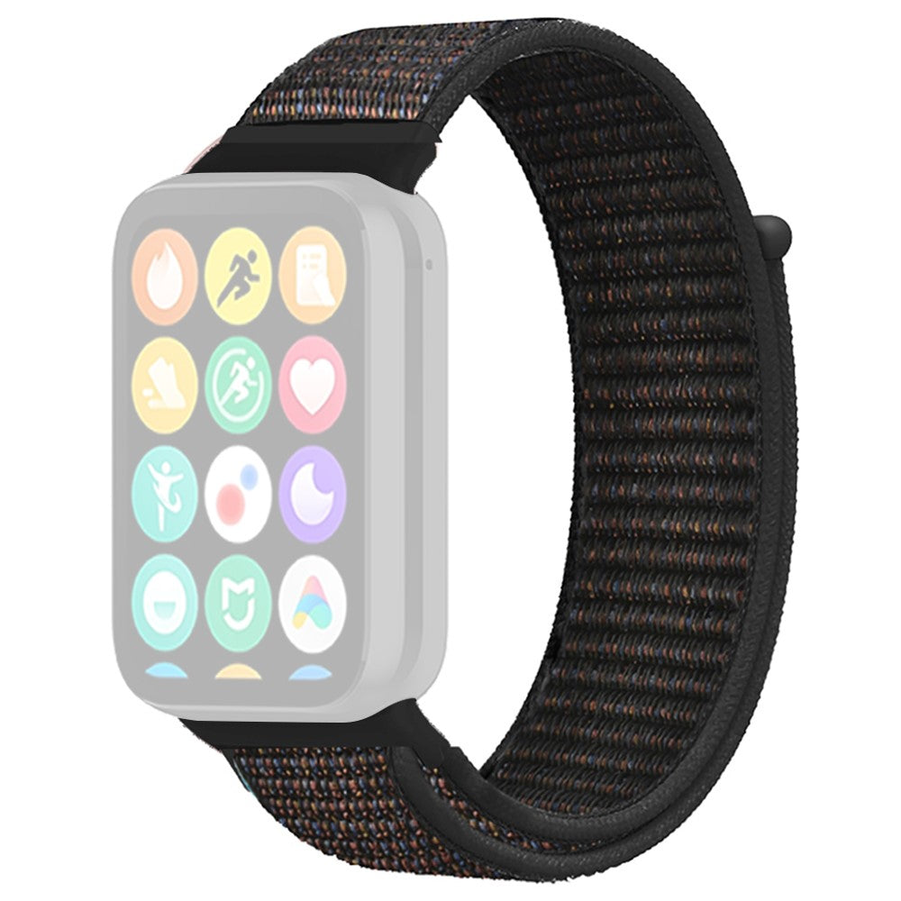 Xiaomi Smart Band 8 Pro / Redmi Watch 4 Nylon Loop Watch Band Breathable Sport Strap - Black#serie_9