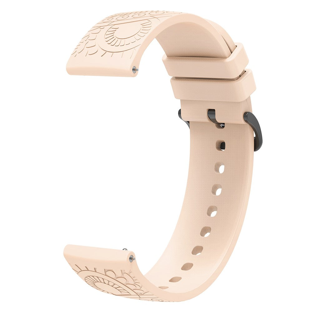 Super Slidstærk Silikone Universal Rem passer til Smartwatch - Brun#serie_6