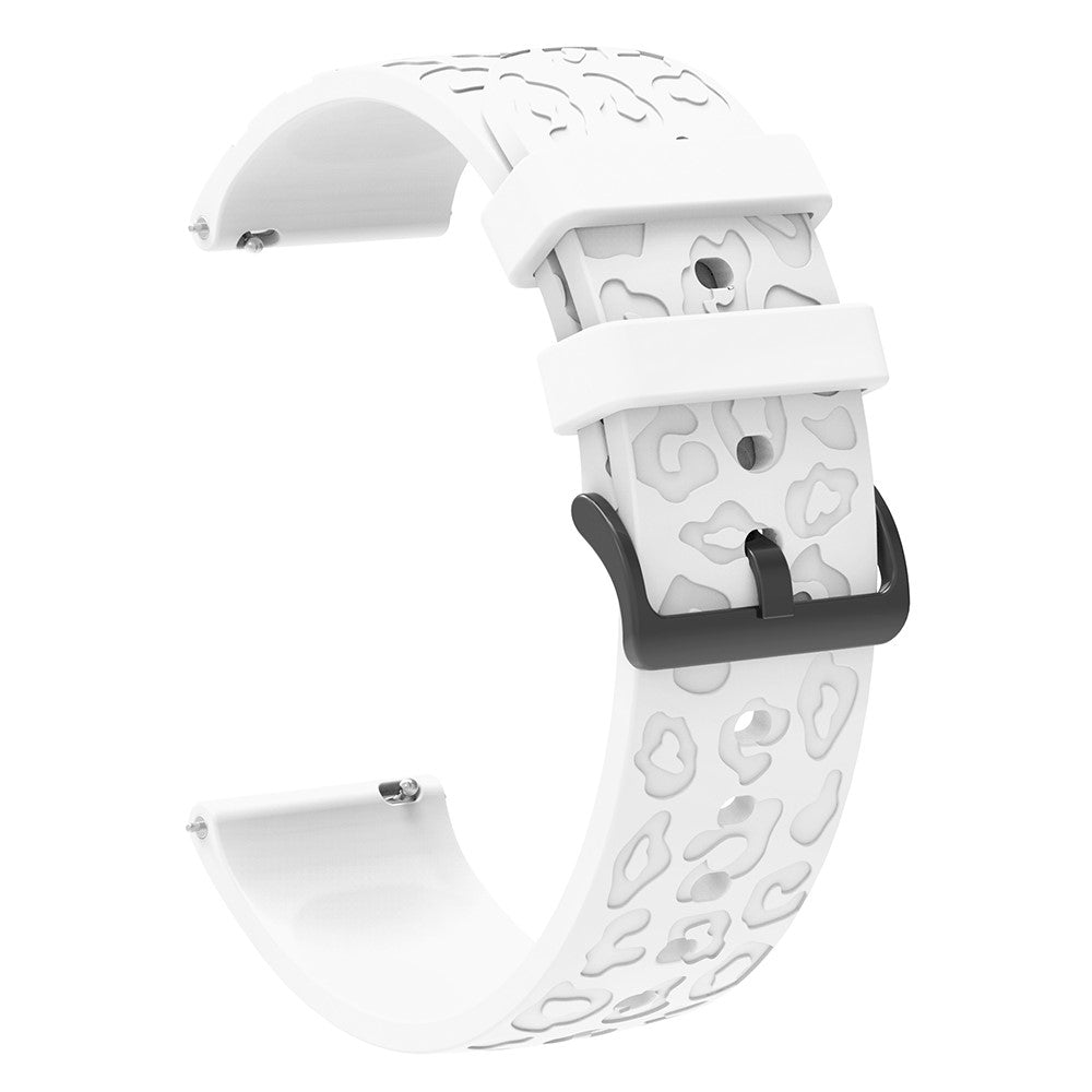 Samsung Gear S2 Classic / GarminMove Style / Huawei Watch GT 2 42mm Silicone Strap 20mm Laser Carving Watchband - White#serie_2