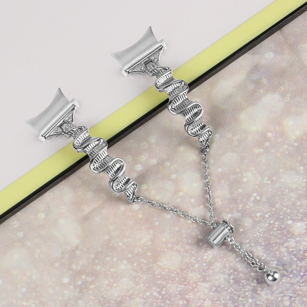 Eminent Metal Og Rhinsten Universal Rem passer til Samsung Smartwatch - Sølv#serie_5