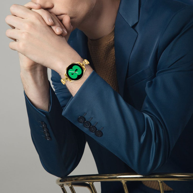 Samsung Galaxy Watch Universal 20mm Watch Band 20mm Rhinestones Decor Bracelet Strap - Gold#serie_2