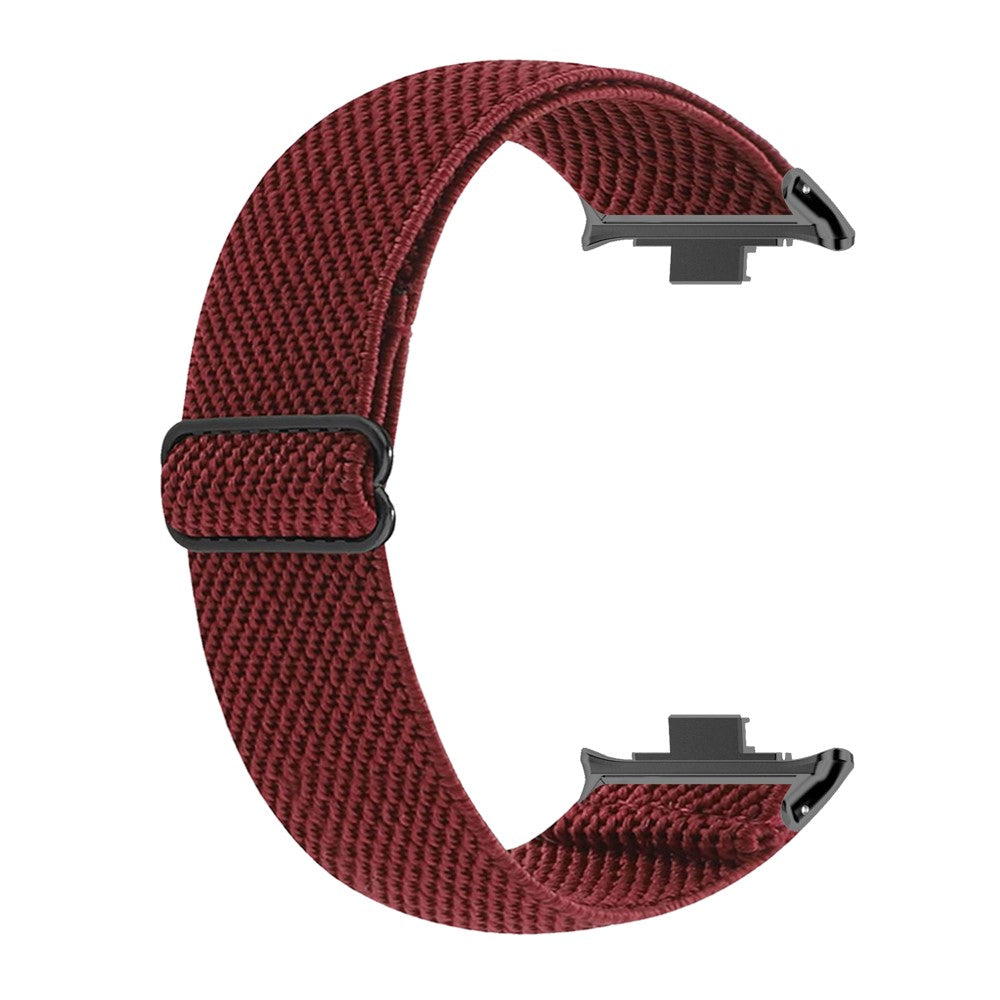 Xiaomi Smart Band 8 Pro Nylon Braided Watch Strap Quick Release Elastic Watch Band - Wine Red#serie_6
