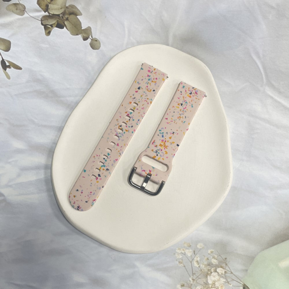 Meget Kønt Silikone Universal Rem passer til Smartwatch - Pink#serie_2