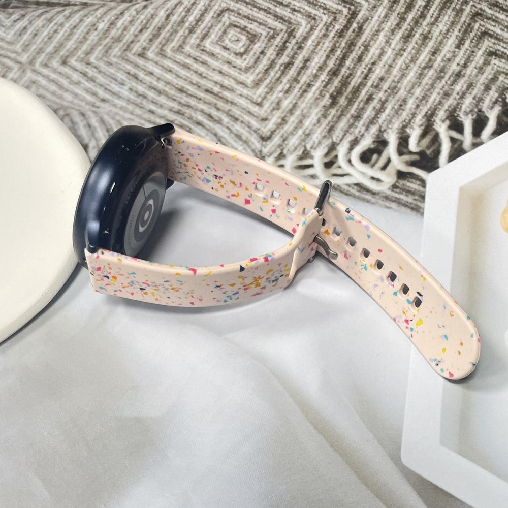 Meget Kønt Silikone Universal Rem passer til Smartwatch - Pink#serie_2