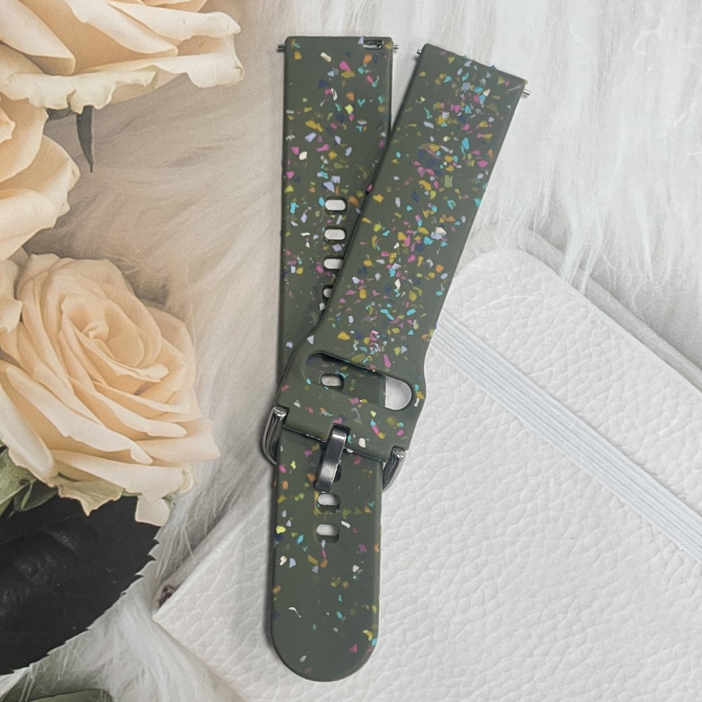 Meget Kønt Silikone Universal Rem passer til Smartwatch - Grøn#serie_3