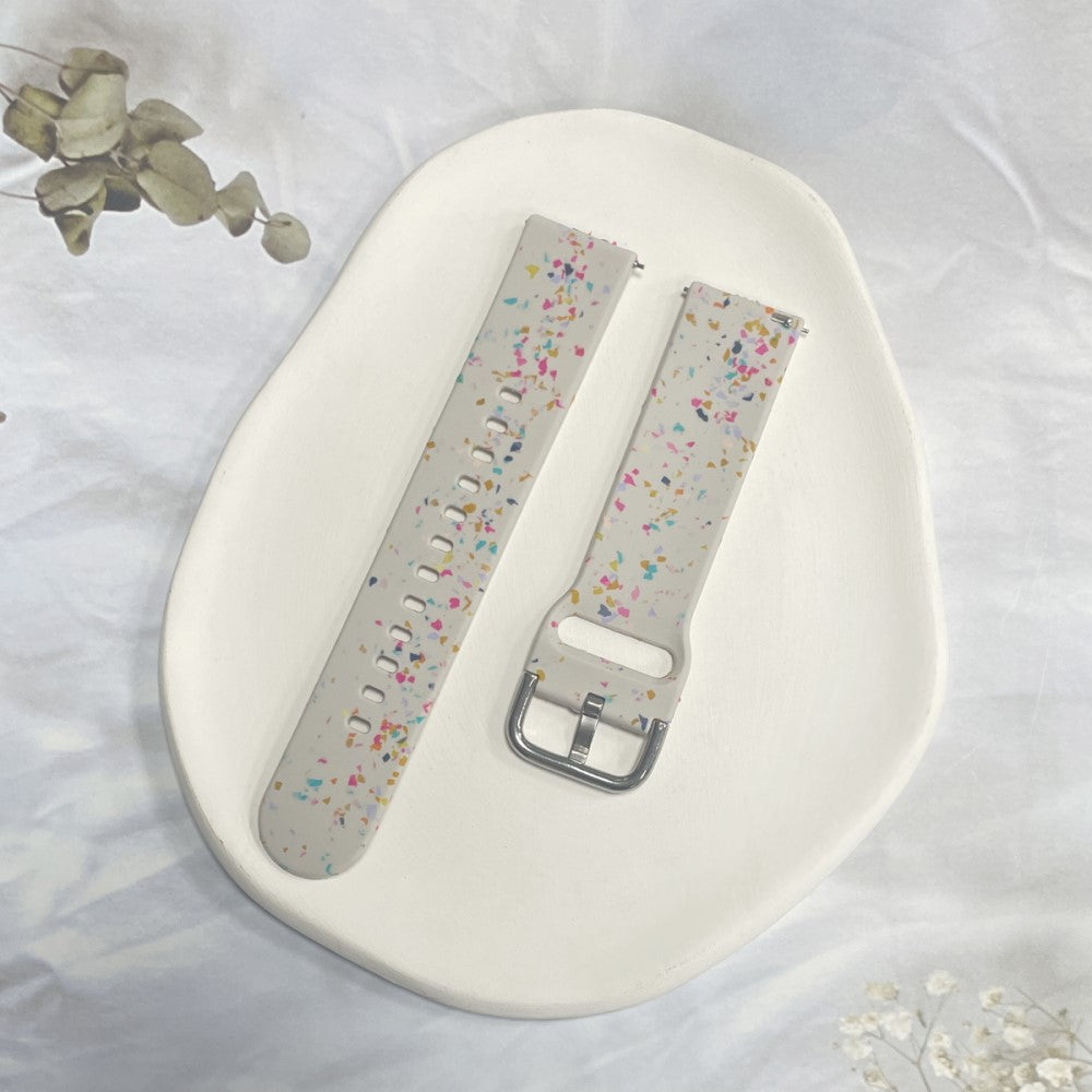 Meget Kønt Silikone Universal Rem passer til Smartwatch - Hvid#serie_6