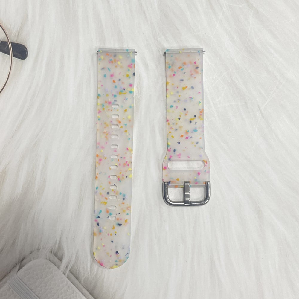 Helt Vildt Pænt Silikone Universal Rem passer til Smartwatch - Gennemsigtig#serie_5