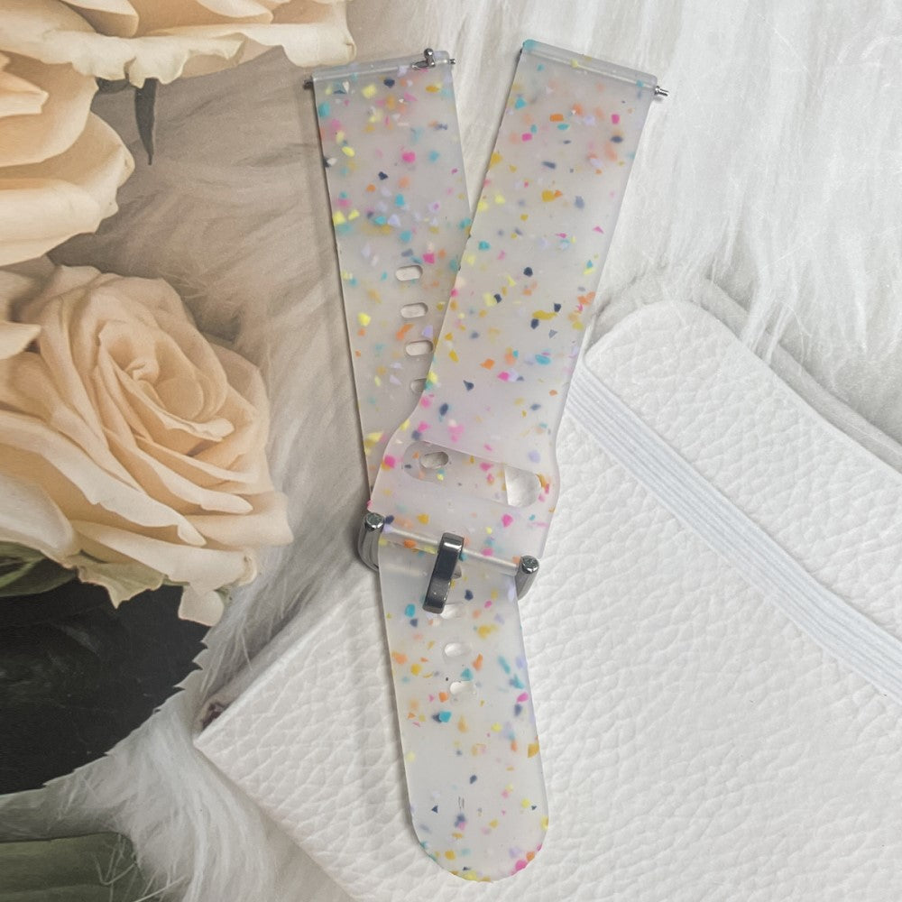 Helt Vildt Pænt Silikone Universal Rem passer til Smartwatch - Gennemsigtig#serie_5