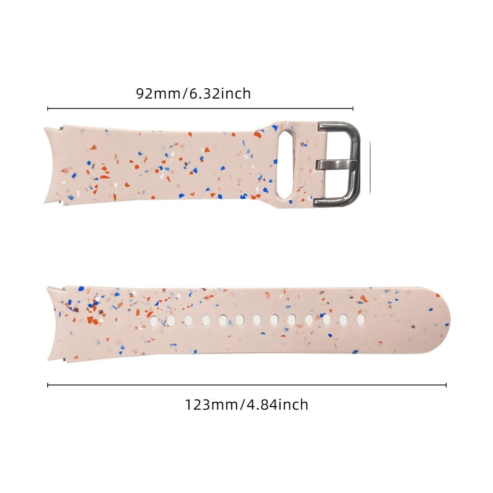 Samsung Galaxy Watch6 / Watch6 Classic Band Soft Silicone Pattern Wristbands - Pink#serie_3