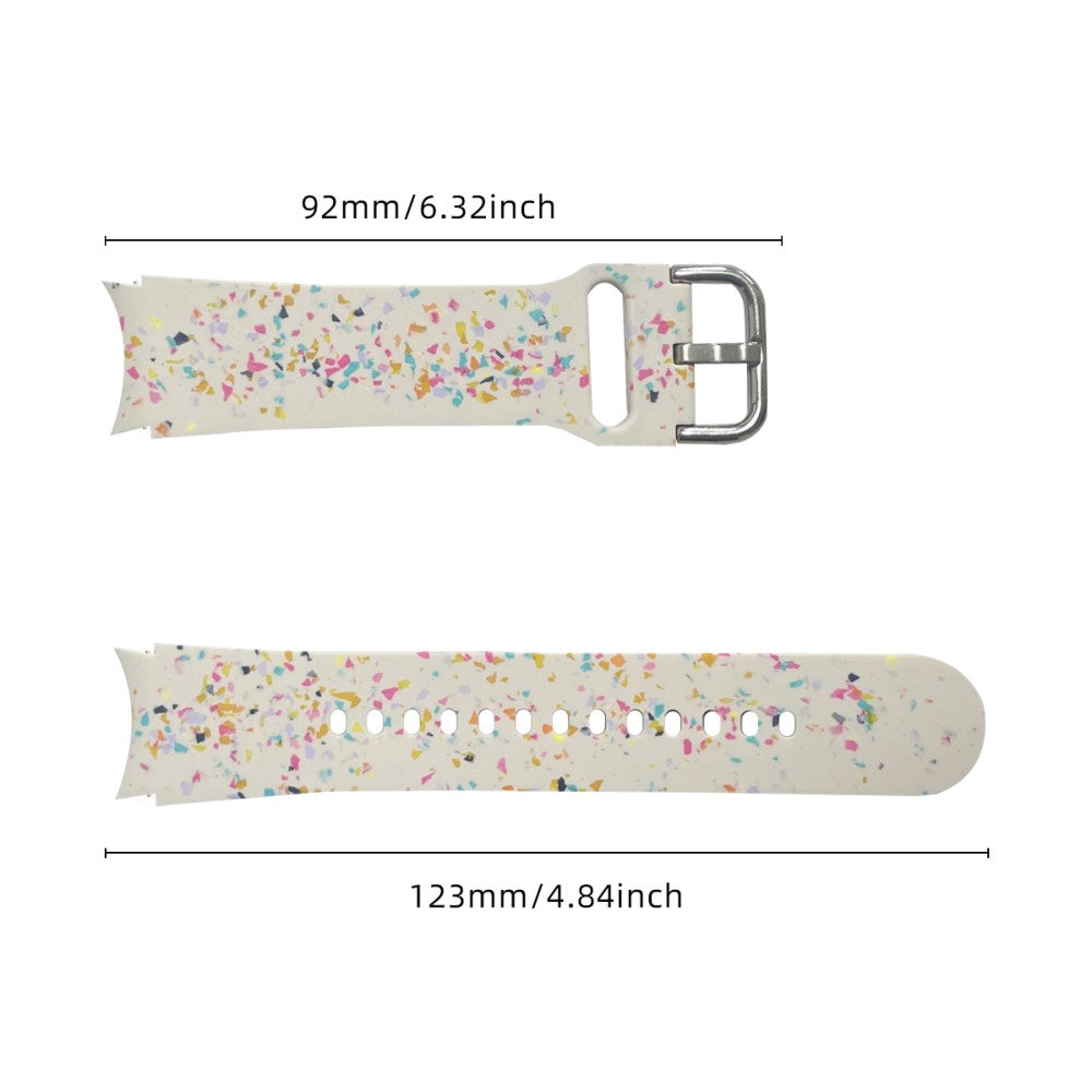 Samsung Galaxy Watch6 / Watch6 Classic Band Soft Silicone Pattern Wristbands - Starlight#serie_5
