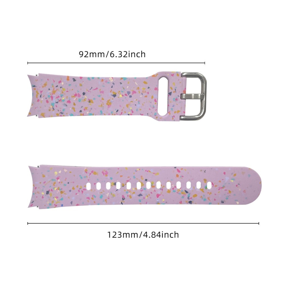 Samsung Galaxy Watch6 / Watch6 Classic Band Soft Silicone Pattern Wristbands - Purple#serie_6