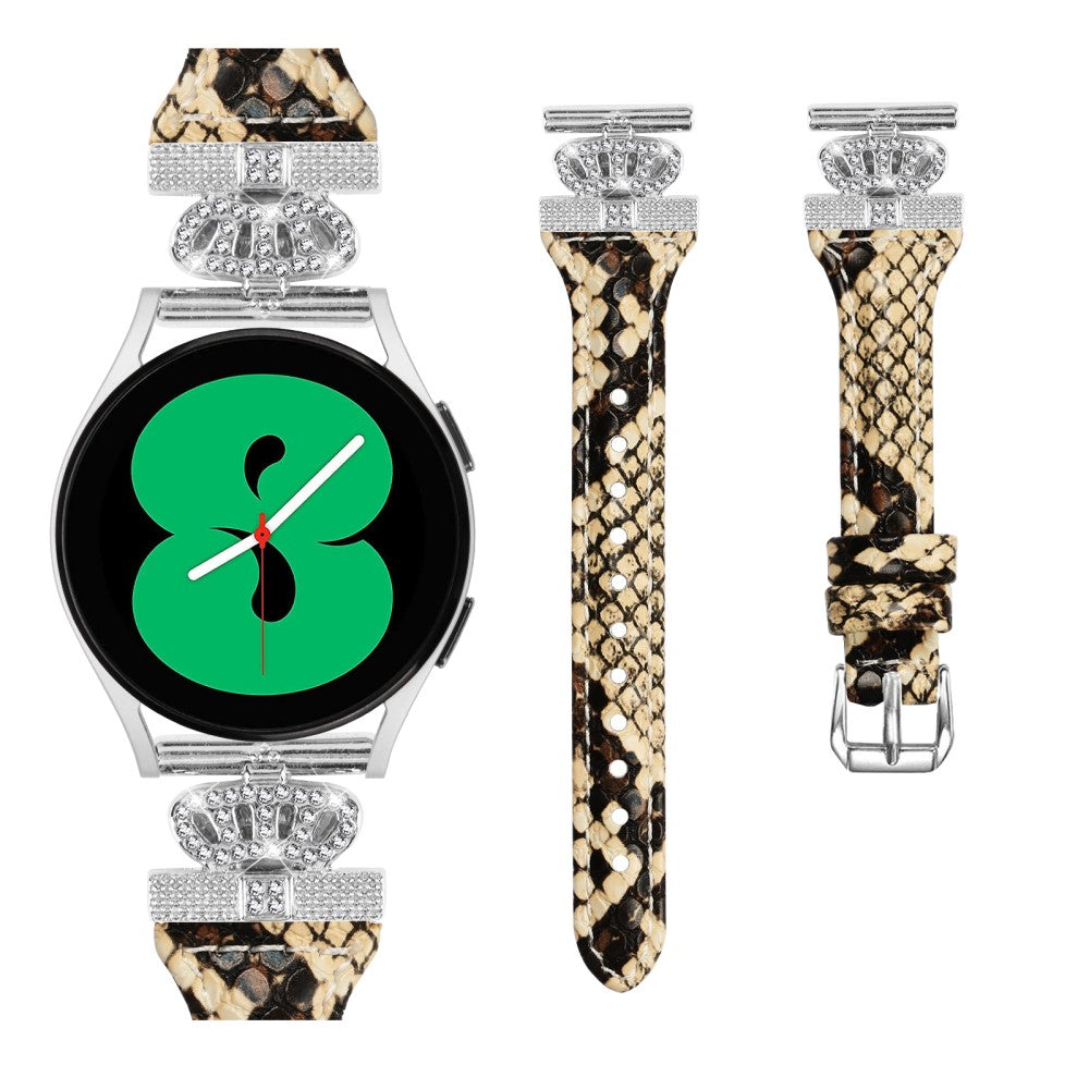 Udsøgt Kunstlæder Og Rhinsten Universal Rem passer til Smartwatch - Brun#serie_4