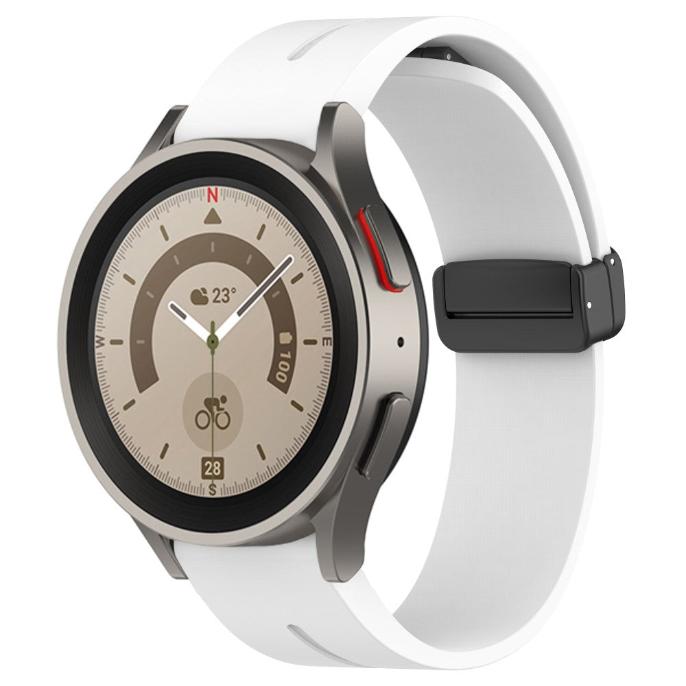 Holdbart Silikone Universal Rem passer til Smartwatch - Hvid#serie_3