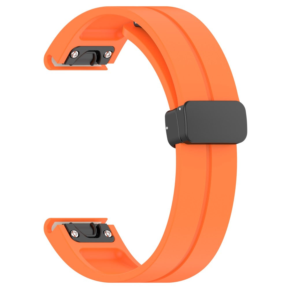 Holdbart Silikone Universal Rem passer til Smartwatch - Orange#serie_4