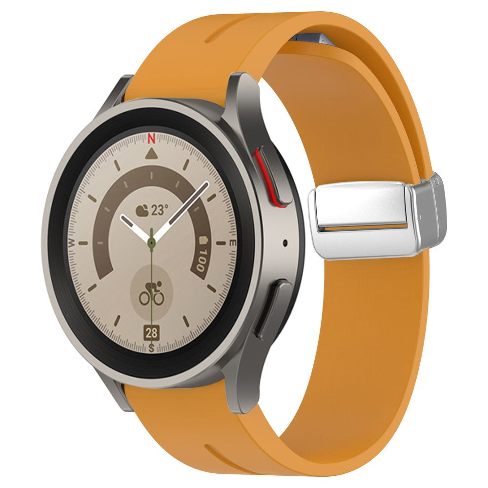 Rigtigt Fantastisk Silikone Universal Rem passer til Smartwatch - Gul#serie_2