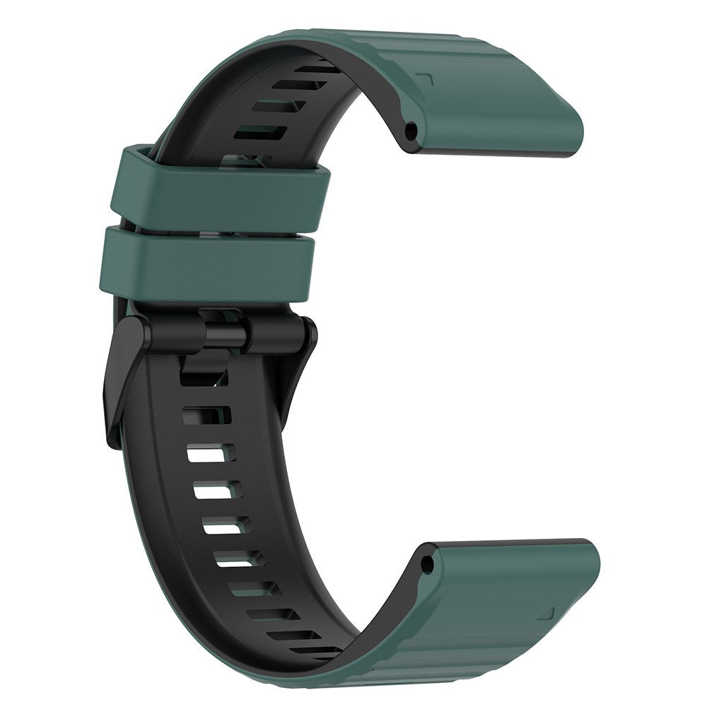 Solid Silikone Universal Rem passer til Garmin Smartwatch - Grøn#serie_3