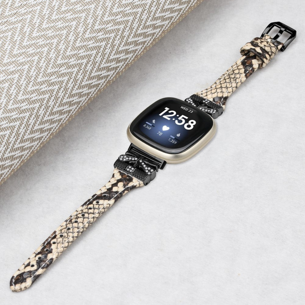 Mega Cool Kunstlæder Universal Rem passer til Fitbit Smartwatch - Brun#serie_4