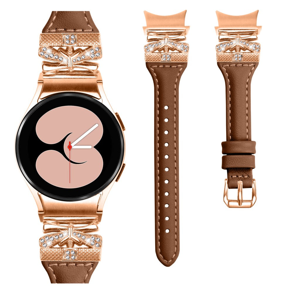 Yndigt Kunstlæder Universal Rem passer til Samsung Smartwatch - Brun#serie_2