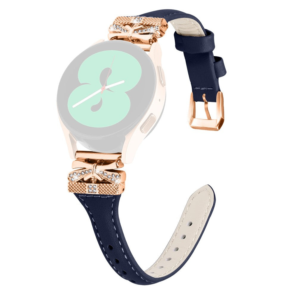 Meget Elegant Kunstlรฆder Universal Rem passer til Samsung Smartwatch - Blรฅ#serie_1