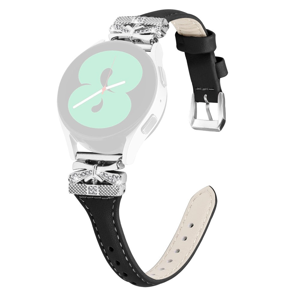 Meget Smuk Kunstlรฆder Universal Rem passer til Samsung Smartwatch - Sort#serie_1