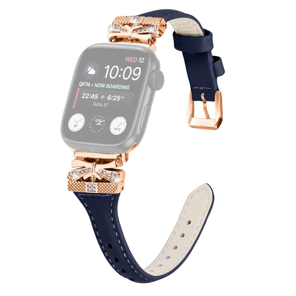 Stilfuld Kunstlรฆder Universal Rem passer til Apple Smartwatch - Blรฅ#serie_1