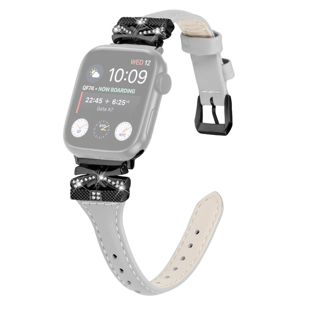 Super Fantastisk Kunstlรฆder Universal Rem passer til Apple Smartwatch - Sรธlv#serie_1