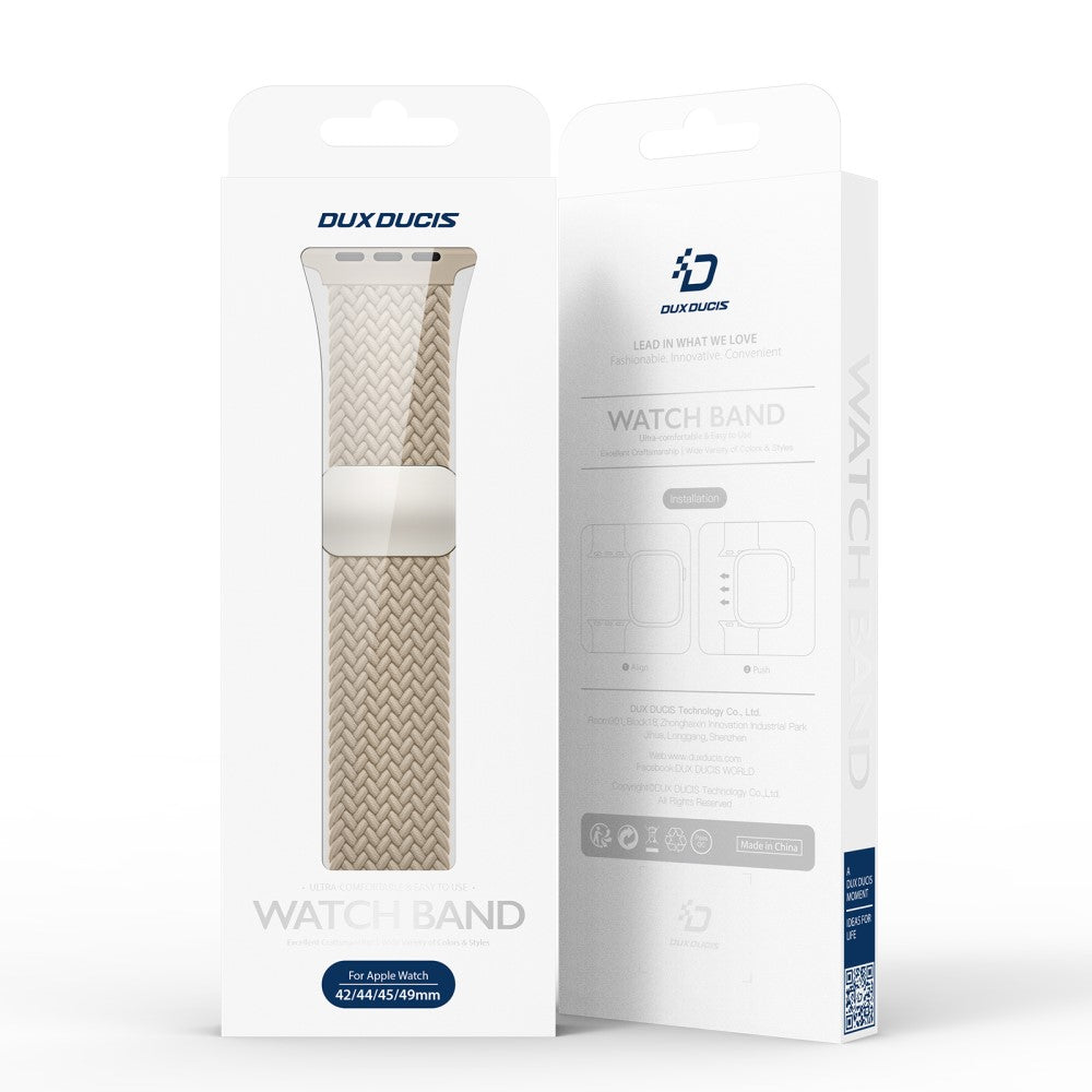 DUX DUCIS Apple Watch Series 41mm / 40mm / 38mm Nylon Watch Straps - Beige#serie_2