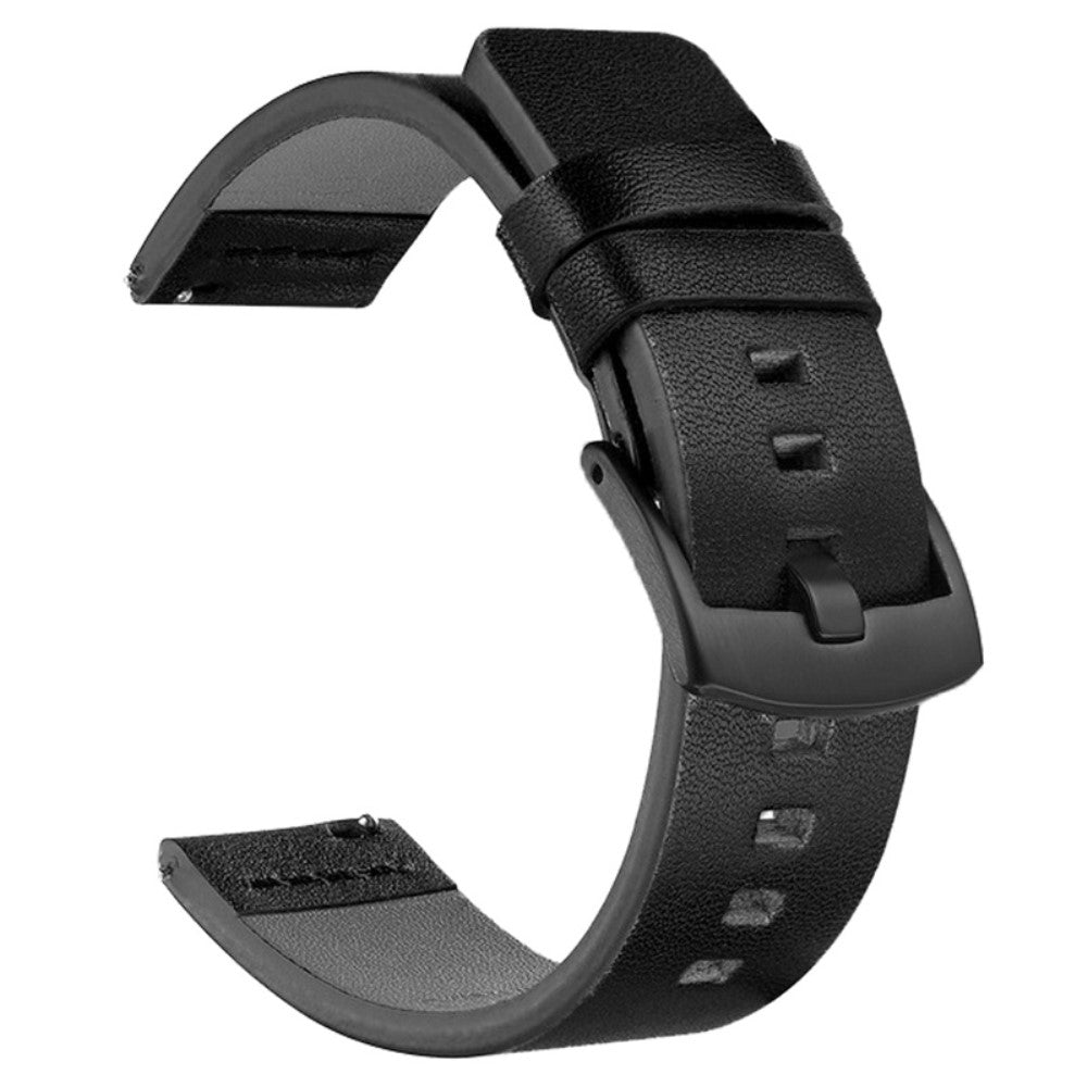 Sejt Kunstlรฆder Universal Rem passer til Smartwatch - Sort#serie_1