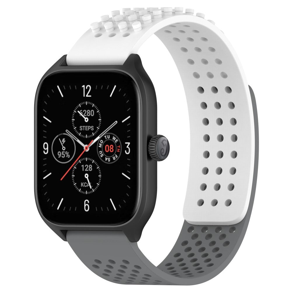 Flot Silikone Universal Rem passer til Smartwatch - Hvid#serie_1