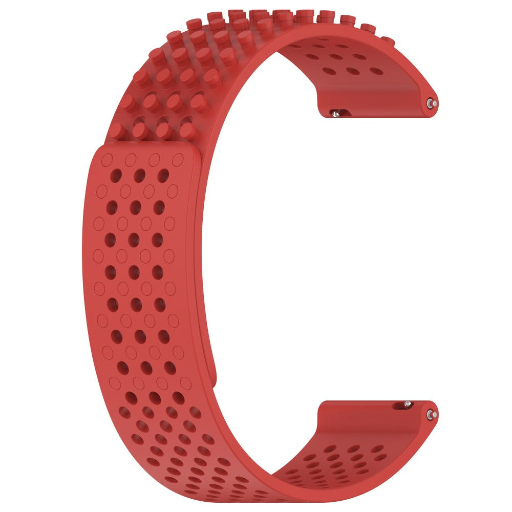 Garmin vivoactive 5 / GarminActive 5 / Venu Sq 2 Silicone Watch Strap 20mm Breathable Watch Band - Red#serie_11