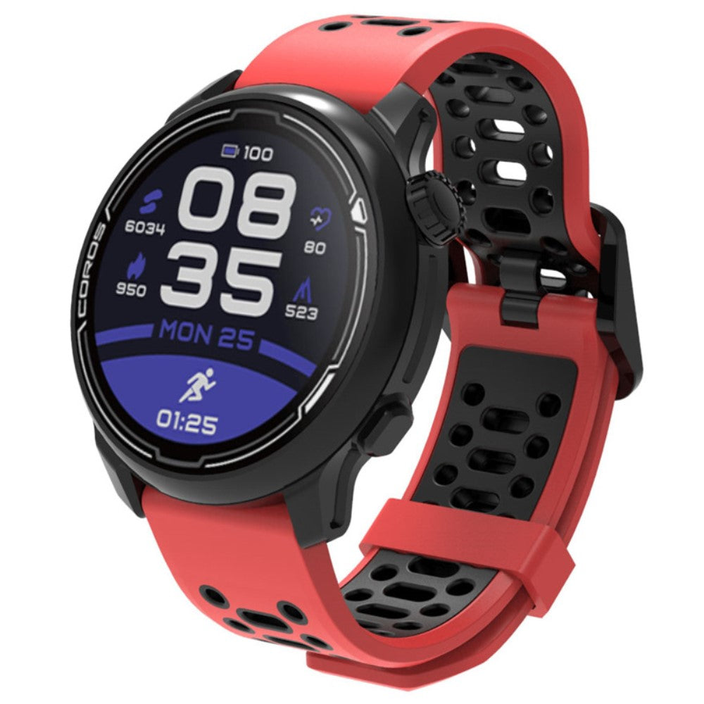 Helt Vildt Holdbart Silikone Universal Rem passer til Smartwatch - Rød#serie_5