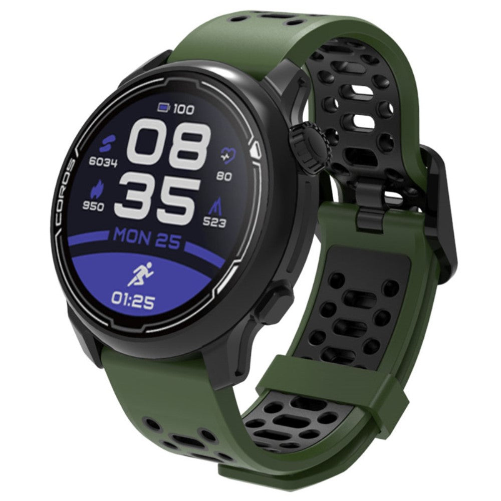 Helt Vildt Holdbart Silikone Universal Rem passer til Smartwatch - Grøn#serie_6